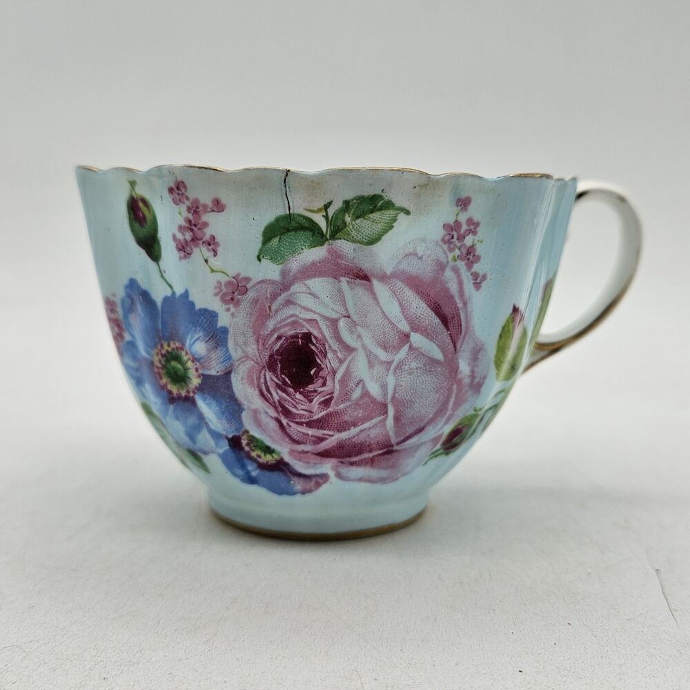 Rare Vintage Paragon Pink Cabbage Rose Double Warrant Teacup Bone China